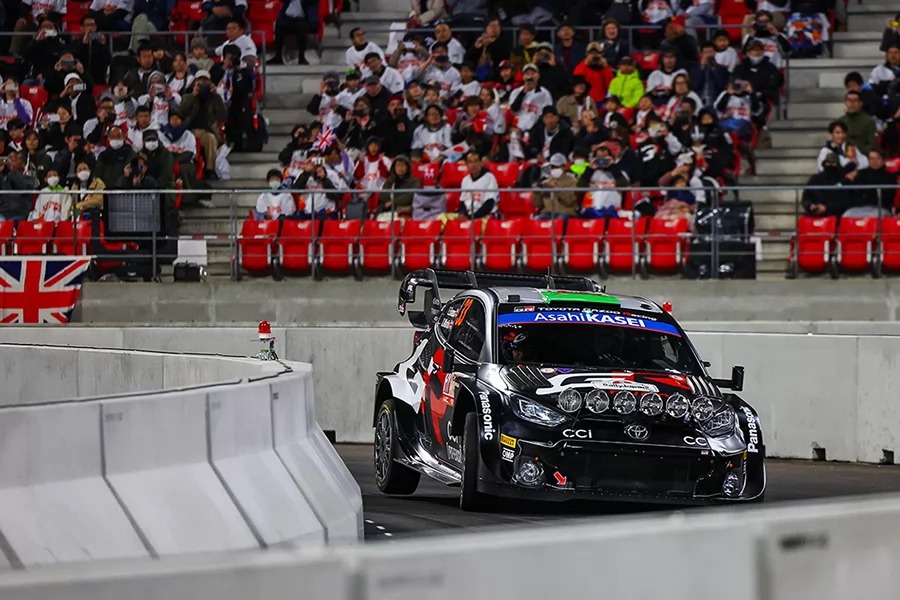 第二名的Elfyn Evans其實與勝田貴元僅有0.1秒之差